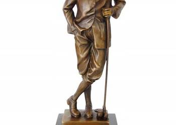 Figura z brązu rzeźba GOLFISTA gra w golfa
