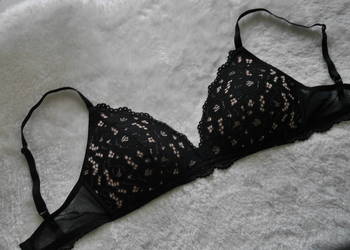 H&M piękny biustonosz koronka 75D