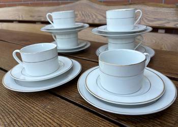 Porcelanowy komplet do kawy 6 osób . 18 szt