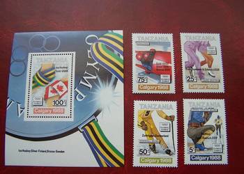 Tanzania 1988 MNH Sport Olimpiada Calgary 88