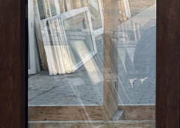 OKNA KacprzaK Witryna 55X152 FIX Używany PCV Plastikowy Orzech