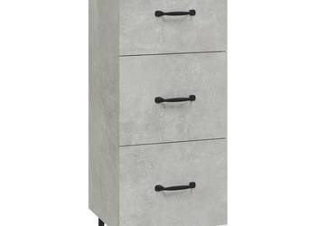 vidaXL Szafka, szarość betonu, 34,5x34x90 cm(SKU:812352)