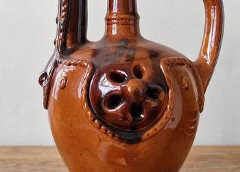 Nietypowy ceramiczny dzban Alladyna vintage