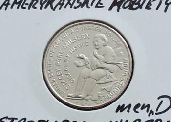 25 Cent USA 2025 r. Stacey Park Milbern - men."D" - mennicze