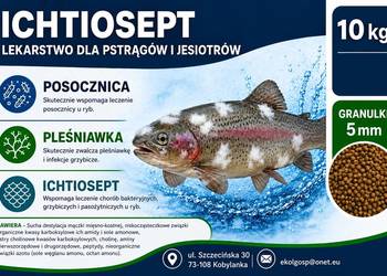 Ichtiosept  lekarstwo pleśniawka posocznica 10kg pstrąg jesiotr