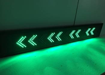 Strzałka migająca LED 120x19cm zewnętrzna NOWA
