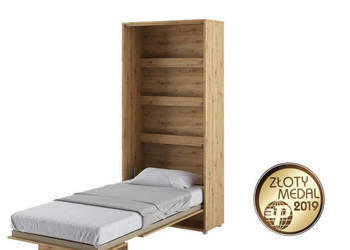 Półkotapczan Łóżko w Szafie BED CONCEPT 90x200 Dąb Artisan