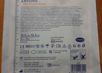 Zetuvit Plus Silicone Border 12,5x12,5 cm 2 sztuki