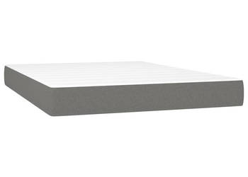Materac kieszeniowy ciemnoszary 140x200x20 cm tkanina WM-347795