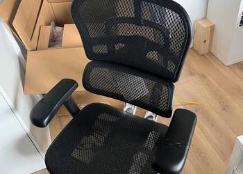 Fotel biurowy ergonomiczny Ergohuman Elite 2 BS Black – 2 sztuki + podnóżek