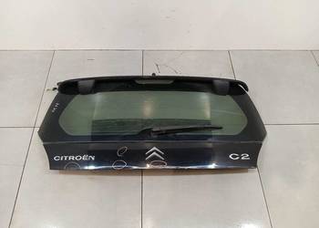 KLAPA TYŁ  CZARNA VTS VTR SPOILER LOTKA CZARNA  Citroen C2 I (2003-2009)