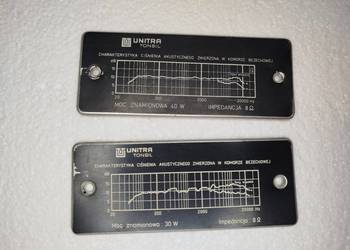 Tonsil ZG 40C tabliczka znamionowa Unitra