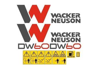 Naklejki oklejenie naklejka - WACKER NEUSON DW60 Zamiennik