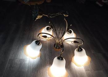Żyrandol lampa sufitowa 5 żarówek