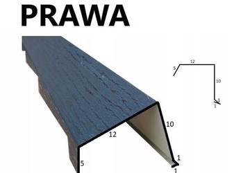 Wiatrownica MARYNA prawa, gont blaszany Janosik od Blachotrapez RAL 9005