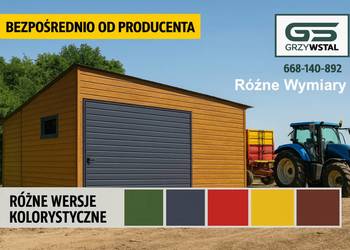 ZŁOTY DĄB  Garaż Blaszany - Wiata na Maszyny -Magazyn – GRZYWSTAL