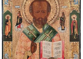 Ikona Święty Mikołaj z Miry, Cudotwórca, 0113