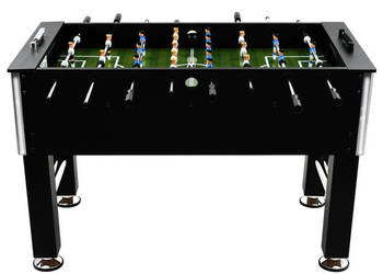 Stół do gry w piłkarzyki stal 60 kg 140x745x875 cm czarny WM-91438
