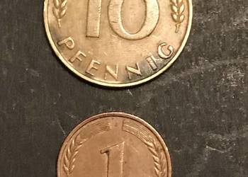 RFN/Bundesrepublik- 10 pfennig-1950; 1 pfennig-1950