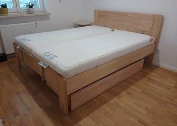 Łóżko Amien AmaraBeds 160x200 + szuflada + regulowane stelaże + materace