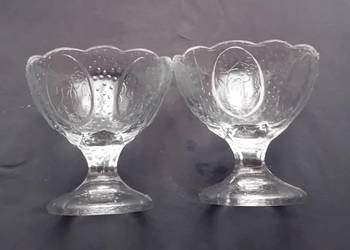 Dwa pucharki do deserów HSG Ząbkowice, wzór Medaliony.