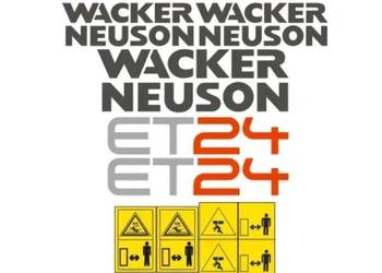 Naklejki oklejenie - WACKER NEUSON ET24 Zamiennik