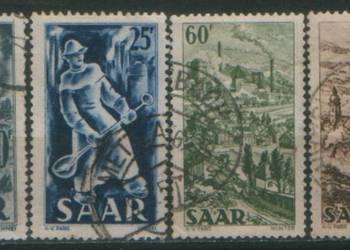 Zn.  D.  Saar  Mi 283, 4, 7, 8 kas 1949