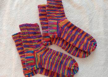 Komplet skarpet z włóczki cieniowanej 39-41