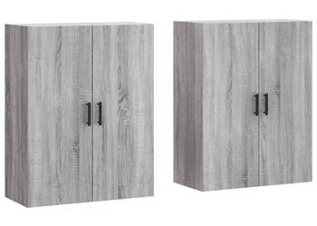 Szafki wiszące szary dąb sonoma 2 szt. 695x34x90 cm WM-3195633