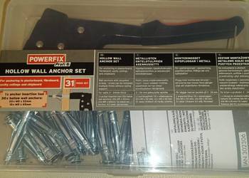 Powerfix Profi Hollow Wall Anchor Set (zestaw montażowy - metalowe kołki do