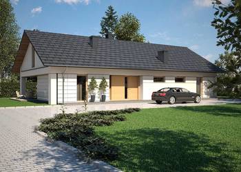 Projekt Domu Parterowego- NOWOCZESNA WILLA B676