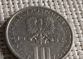 Sprzedam monete 10 zloty 1982 r Boleslaw Prus