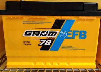 Akumulator Grom Racing EFB 78Ah 750A wysoki P+