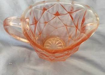 Mlecznik różowy ,Rozalinowy szkło , dzbanuszek