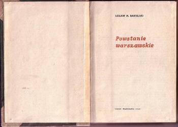 (6701) POWSTANIE WARSZAWSKIE – LESŁAW M. BARTELSKI