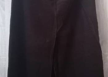 Spódniczka maxi ze sztruksu brązowa XL