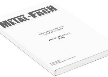 Metal Fach Instrukcja Obsługi Prasa Z 562 katalog