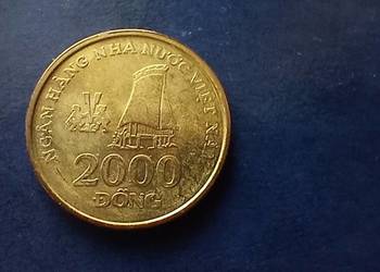 Stare monety 2000 dong 2003 Wietnam