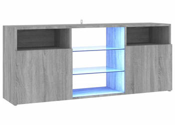 Szafka TV z oświetleniem LED szary dąb sonoma 120x30x50 cm WM-815715