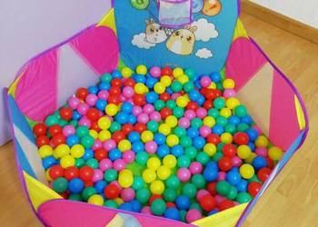 Basen kojec brodzik dla dzieci do zabawy do domu ogrodu z koszem zabawa