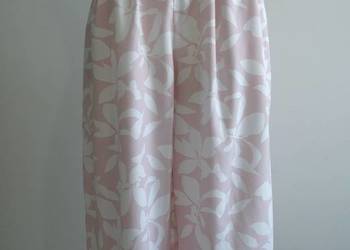 Spodnie Kuloty Culotte Szerokie Nogawki Wysoki Stan Wiskoza Marks & Spencer