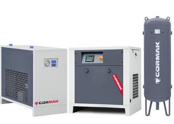 Kompresor LUFT700 + Osuszacz IZBERGN10S + Butla pionowa 500l