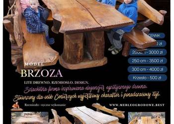 Meble ogrodowe z litego drewna | Producent | Dostawa 14 dni za złotówke