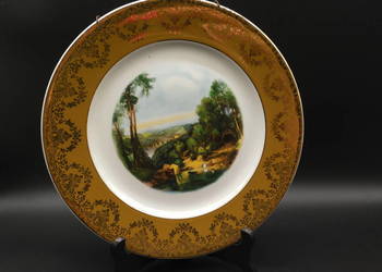 Zabytkowy talerz ścienny z kolekcji "Country Style" firmy W.H. Grindley