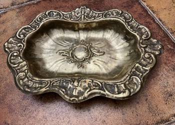 Stara piękna patera z mosiądzu