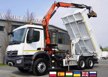 Mercedes-Benz Arocs 2636 / 6x4 / HDS Fassi/Wywrotka 3 str/Bortmatic_236398