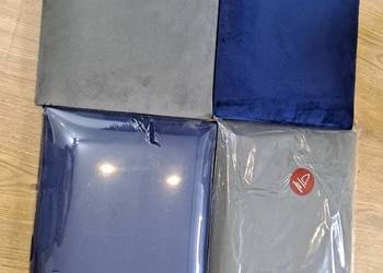 Panele dekoracyjne 8 szt szare i niebieskie