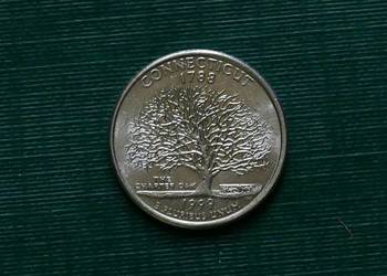 USA - ¼ dolara, 1999r Ćwierćdolarówka - Connecticut