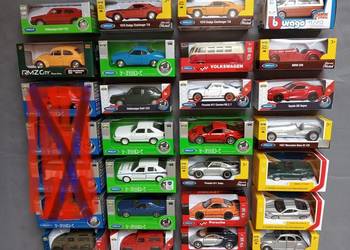 Bburago zestaw modeli Kolekcjonerskich 24 szt. Audi Porsche Lancia VW GTI