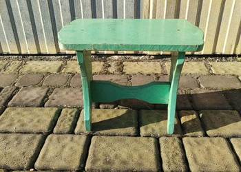 Drewniany taboret ryczka